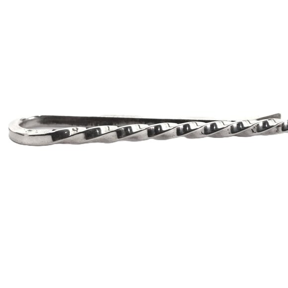 Tiffany & Co. Vintage Sterling Silver Twisted Tie Clip - Picture 2 of 4